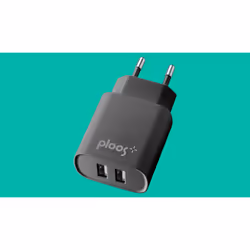 PLOOS - DUAL USB ADAPTER 2A - Universal, Interno, AC, Nero