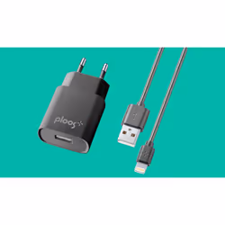 PLOOS - USB KIT ADAPTER 1A - Lightning, Interno, AC, 1 m, Nero