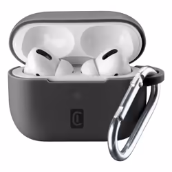 Cellularline Bounce - AirPods Pro, Custodia, Silicone, 46 g, Nero