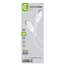 Cellularline Power Cable 200cm - USB-C to USB-C - Vista aggiuntiva 4