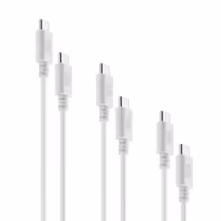 Cellularline Multipack Cables - USB-C to USB-C 3 cavi, 3 lunghezze - USB-C to USB-C, 1,2 m, USB C, USB C, Bianco