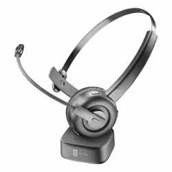 Cellularline HOME & OFFICE - REACT Cuffia mono Bluetooth con supporto di ricarica., Wireless, Ufficio, 330 g, Auricolare, Ner ...