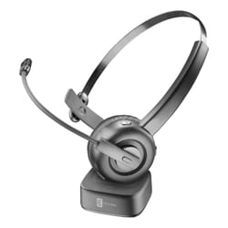 Cellularline HOME & OFFICE - REACT Cuffia mono Bluetooth con supporto di ricarica.