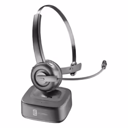 Cellularline HOME & OFFICE - REACT Cuffia mono Bluetooth con supporto di ricarica.