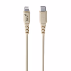 Cellularline Become Eco Cable 120cm - USB-C to Lightning, 1,2 m, Lightning, USB C, Maschio, Maschio, Marrone