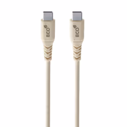 Cellularline Become Eco Cable 120cm - USB-C to USB-C, 1,2 m, USB C, USB C, Marrone