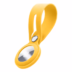 Cellularline Loop - AirTag, Custodia, Giallo, Silicone, Apple AirTag, 10 mm, 39 mm