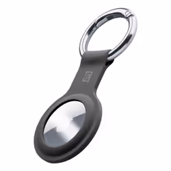 Cellularline Key Ring - AirTag, Custodia, Nero, Silicone, Apple AirTag, 0,0600 mm, 39 mm