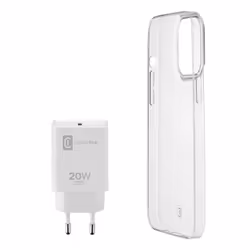 Cellularline STARTER KIT - iPhone 13 Pro Kit di accessori per la ricarica e la protezione di iPhone, Cover, Apple, iPhone 13 ...
