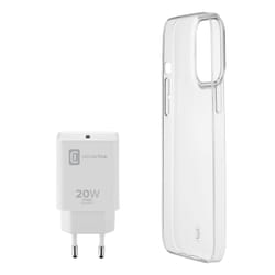 Cellularline STARTER KIT - iPhone 13 Pro Kit di accessori per la ricarica e la protezione di iPhone