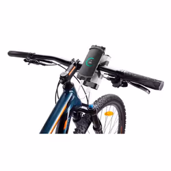 Cellularline Rider Power - Universal Supporto per manubrio con fascetta porta powerbank integrata