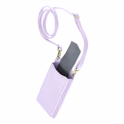 Cellularline Mini Bag - Essential Custodia universale a fondina effetto pelle con tracolla regolabile
