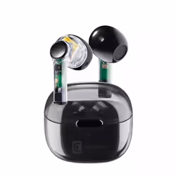 Cellularline FINE Auricolari Bluetooth® dal design originale e dalle finiture trasparenti, Wireless, Musica e Chiamate, 113 g ...
