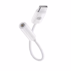 Music Sound Aux Adapter, USB-C, Jack 3.5mm, Bianco