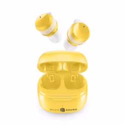 Music Sound Flow, Wireless, Musica e Chiamate, 69 g, Auricolare, Giallo