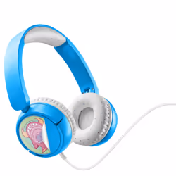 Music Sound Play Patch Kids Cuffia a filo con limitazione del volume, Cablato, Musica/Giornaliera, 291 g, Cuffie, Blu