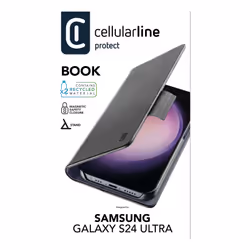 Cellularline Book - Galaxy S24 Ultra Custodia a libro con tasca portatessera e chiusura magnetica - Vista aggiuntiva 4