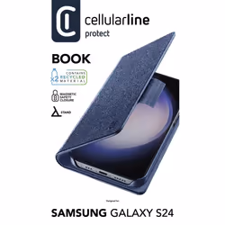 Cellularline Book - Galaxy S24, Custodia a libro, Samsung, Galaxy S24, 15,8 cm (6.2"), Blu