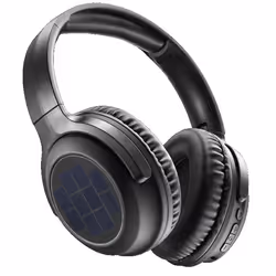 Music Sound Sunbeat Cuffia wireless dotata di pannelli solari, Wireless, Musica e Chiamate, 388 g, Auricolare, Nero