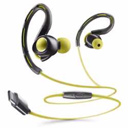 Cellularline SPORT Auricolare in-ear con connettore USB-C, ideale per lo sport, Cablato, Chiamate/Musica/Sport/Tutti i giorni ...