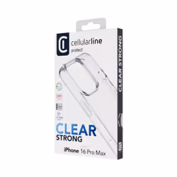 Cellularline Clear Strong - iPhone 16 Pro Max, Cover, Apple, iPhone 16 Pro Max, 17,5 cm (6.9"), Trasparente