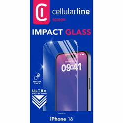 Cellularline Impact Glass - iPhone 16