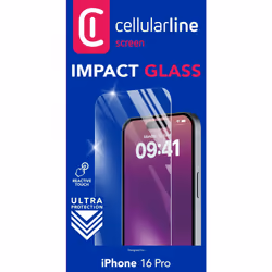 Cellularline Impact Glass - iPhone 16 Pro