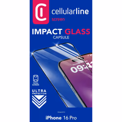 Cellularline Impact Glass Capsule - iPhone 16 Pro
