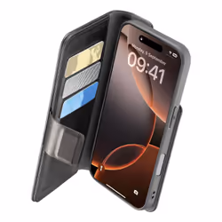 Cellularline Book Agenda - iPhone 16 Pro Max, Custodia a libro, Apple, iPhone 16 Pro Max, 17,5 cm (6.9"), Nero