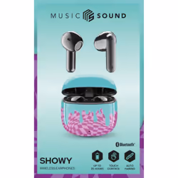 Music Sound Showy Auricolari Bluetooth TWS a capsula senza fili con custodia di ricarica in vari modelli e colori - Vista aggiuntiva 7