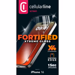 Cellularline Fortified Xtreme Glass - iPhone 16 - Vista aggiuntiva 4