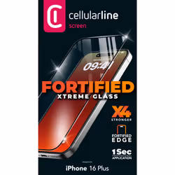 Cellularline Fortified Xtreme Glass - iPhone 16 Plus - Vista aggiuntiva 4