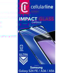 Cellularline Impact Glass Capsule - Galaxy S24 FE / A36 / A56