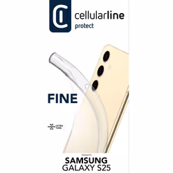 Cellularline Fine - Galaxy S25, Cover, Samsung, Galaxy S25, 16,1 cm (6.36"), Trasparente