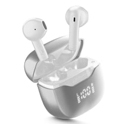 Cellularline Core Pro Auricolari Bluetooth con custodia di ricarica, display LED e funzione ENC