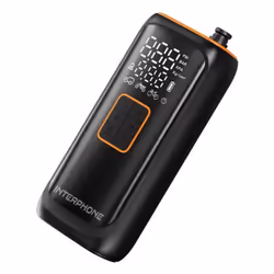 Interphone Smart Air Pump, Bicicletta, Auto, Universale, Nero, Arancione, USB tipo-C, Batteria