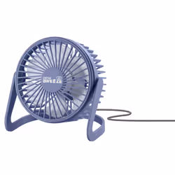 Tech Pop Desk Breeze Ventilatore portatile con cavo usb integrato, Universale, Viola