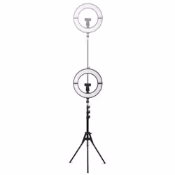 Cellularline Selfie Ring - Light Stand Trasforma ogni ambiente in uno studio personale: SELFIE RING è il treppiede per smartphone con anello LED integrato, dotato di 3 modalità di illuminazione e supporto regolabile per inquadrature perfette. - Vista aggiuntiva 6