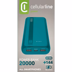 Cellularline PBENTRYCOL10000R Litio 20000 mAh Blu - Vista aggiuntiva 2