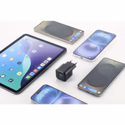 Cellularline MULTIPOWER 2 GAN ENTRY A+C 30W Caricabatterie da rete compatto 30W con 2 porte USB-C e USB-A con tecnologia GAN - Vista aggiuntiva 3