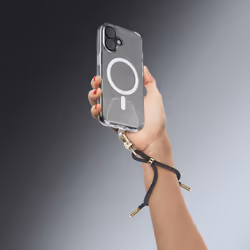 Cellularline WRIST LACE - Laccio da polso - Nero Laccio da polso universale con finiture premium, compatibile con tutti gli smartphone, anche con custodia. Patch adesiva trasparente inclusa per un’applicazione semplice e sicura. - Vista aggiuntiva 2