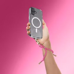 Cellularline WRIST LACE - Laccio da polso - Rosa Laccio da polso universale con finiture premium, compatibile con tutti gli smartphone, anche con custodia. Patch adesiva trasparente inclusa per un’applicazione semplice e sicura. - Vista aggiuntiva 2