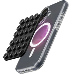 Cellularline Bubble Mug - MagSafe Supporto universale con ventosa e pad magnetico compatibile MagSafe. Fissaggio stabile su superfici lisce. Disponibile in nero e rosa con finiture premium.