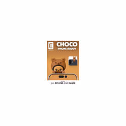 Cellularline CHOCO Phone Buddy Mini figura adesiva in PVC a forma di orso. Ideale per personalizzare smartphone, tablet, laptop e cover con un tocco simpatico e originale. - Vista aggiuntiva 2