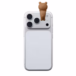Cellularline CHOCO Phone Buddy Mini figura adesiva in PVC a forma di orso. Ideale per personalizzare smartphone, tablet, laptop e cover con un tocco simpatico e originale. - Vista aggiuntiva 3