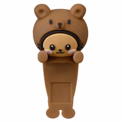 Cellularline CHOCO Phone Buddy Mini figura adesiva in PVC a forma di orso. Ideale per personalizzare smartphone, tablet, laptop e cover con un tocco simpatico e originale. - Vista aggiuntiva 5