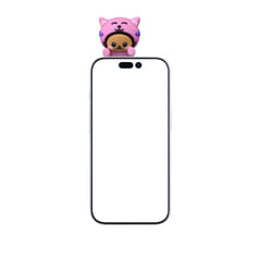 Cellularline KITTY Phone Buddy Mini figura adesiva in PVC a forma di tigre. Ideale per personalizzare smartphone, tablet, laptop e cover con un tocco simpatico e originale.
