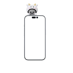 Cellularline MUMU' Phone Buddy Mini figura adesiva in PVC a forma di mucca. Ideale per personalizzare smartphone, tablet, laptop e cover con un tocco simpatico e originale.