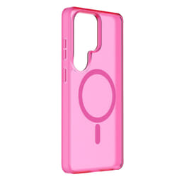 Cellularline FROSTY MAG - Galaxy S26 Ultra Cover semi-trasparente con finitura opaca e bordi colorati, compatibile con l’ecosistema Qi2 e accessori magnetici per smartphone Samsung.