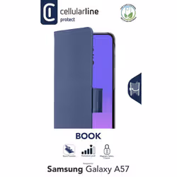 Cellularline Book - Galaxy A57 Custodia a libro con tasca portatessera, chiusura magnetica e accesso completo a tasti e connettori. - Vista aggiuntiva 2